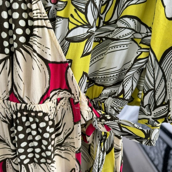 Farm Rio x Anthropologie Floral Wrap Flowy Maxi Dress Size Small - Picture 5 of 9